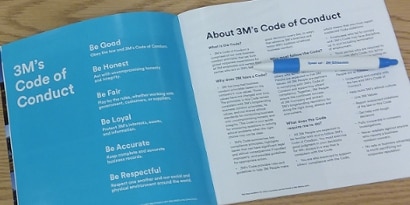 3M's Code of Conduct Global Handbook image
