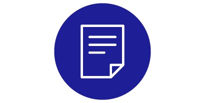 Simple line icon of piece of paper
